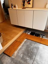 玄関に：ウッドデッキ匠 すのこ パイン色 300×600